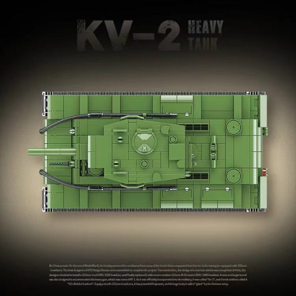 Military Quan Guan 100239 KV 2 Heavy Tank 3 - MOULD KING