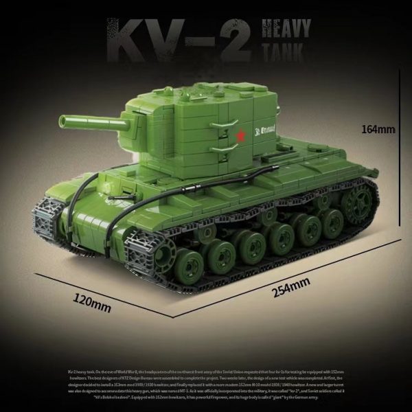 Military Quan Guan 100239 KV 2 Heavy Tank 5 - MOULD KING