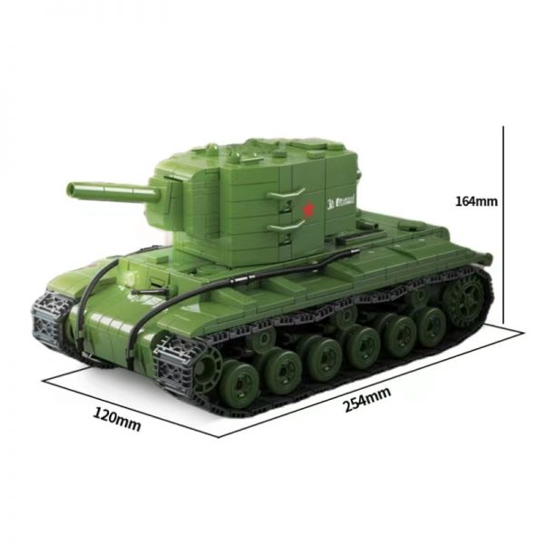 Military Quan Guan 100239 KV 2 Heavy Tank 6 - MOULD KING
