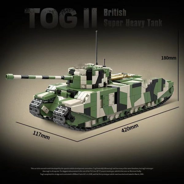 Military Quan Guan 100241 TOG II British Super Heavy Tank 7 - MOULD KING