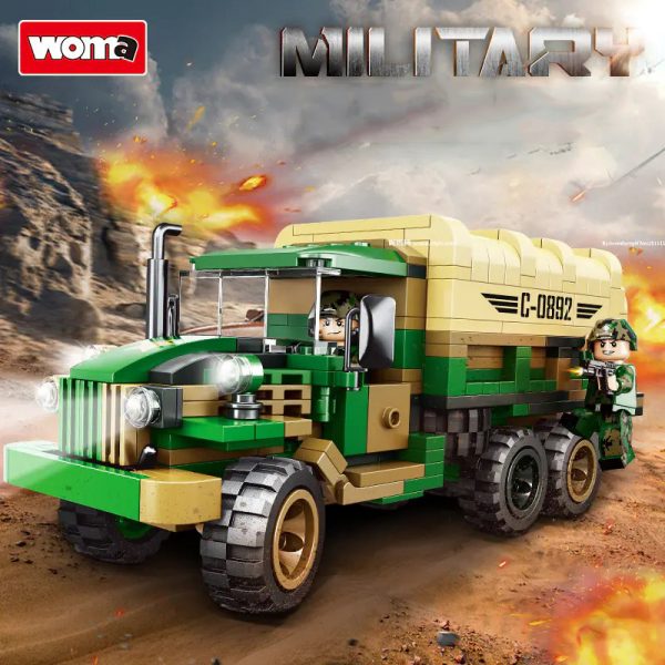 Military WOMA C0892 Static Version Soldier Truck 1 - MOULD KING