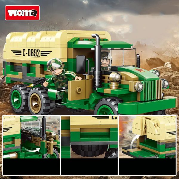 Military WOMA C0892 Static Version Soldier Truck 6 - MOULD KING