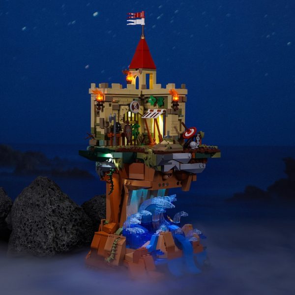 Modular Buildings FUNWHOLE FH9005 Cliff Castle Medieval 2 - MOULD KING