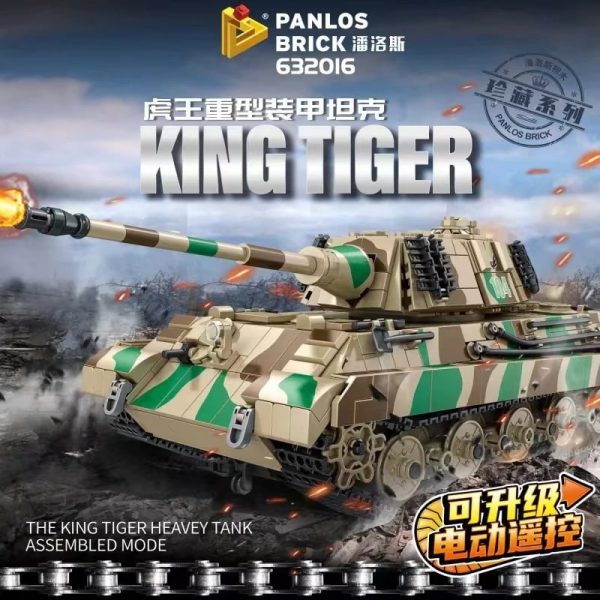 PANLOS 632016 King Tiger Heavy Armored Tank 4 - MOULD KING