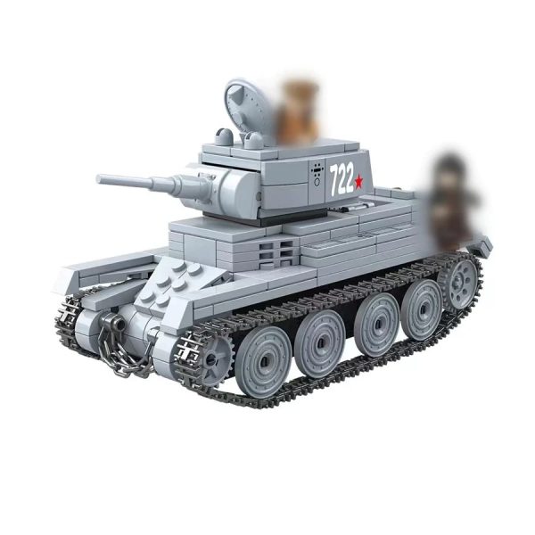 Quan Guan 100084 Soviet BT 7 Light Cavalry Tank 1 - MOULD KING