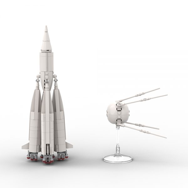 R 7 rocket 8K71PS M1 1PS And Sputnik 1 Of 1957 Space 1 - MOULD KING