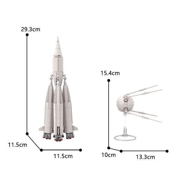 R 7 rocket 8K71PS M1 1PS And Sputnik 1 Of 1957 Space 2 - MOULD KING