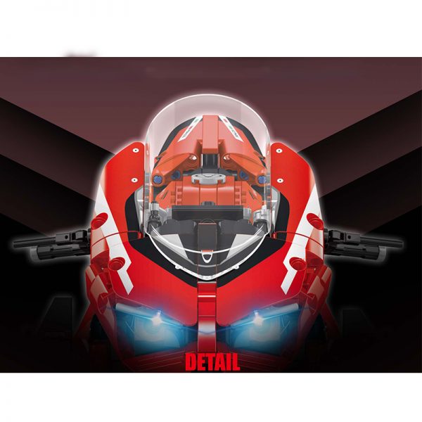 Red Ducati V4S Motorcycle PANLOS 672101 2 - MOULD KING