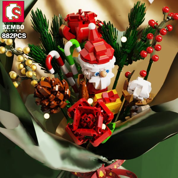 Romantic Christmas Bouquet SEMBO 605026 3 - MOULD KING