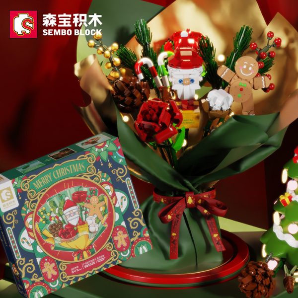 Romantic Christmas Bouquet SEMBO 605026 5 - MOULD KING
