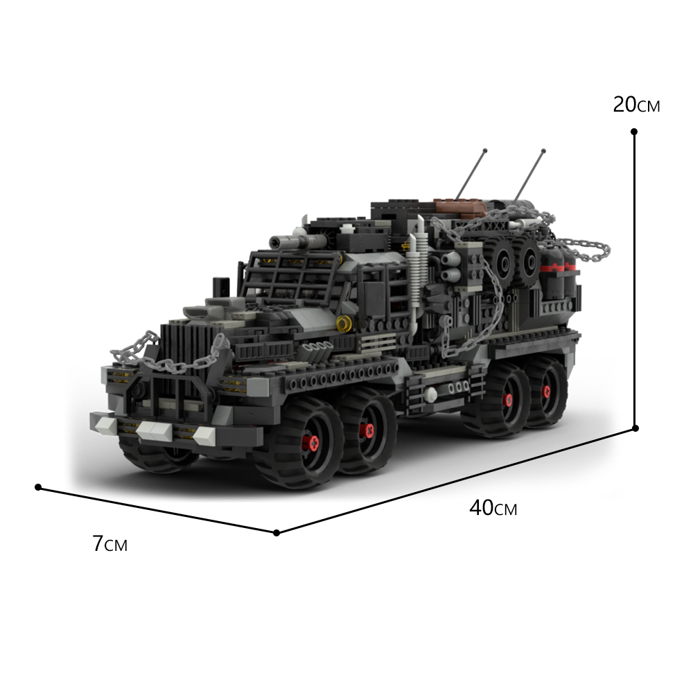  MOC-116001 8 x 8 Reisiger Mad Max The War Rig With 1306 Pieces