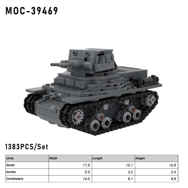 American MTLS 1G14 Light Tank MOC 89516 2 - MOULD KING