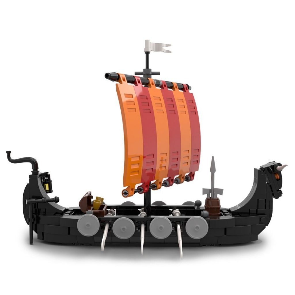 MOC-116513 Bull Headed Longship With 313 Pieces