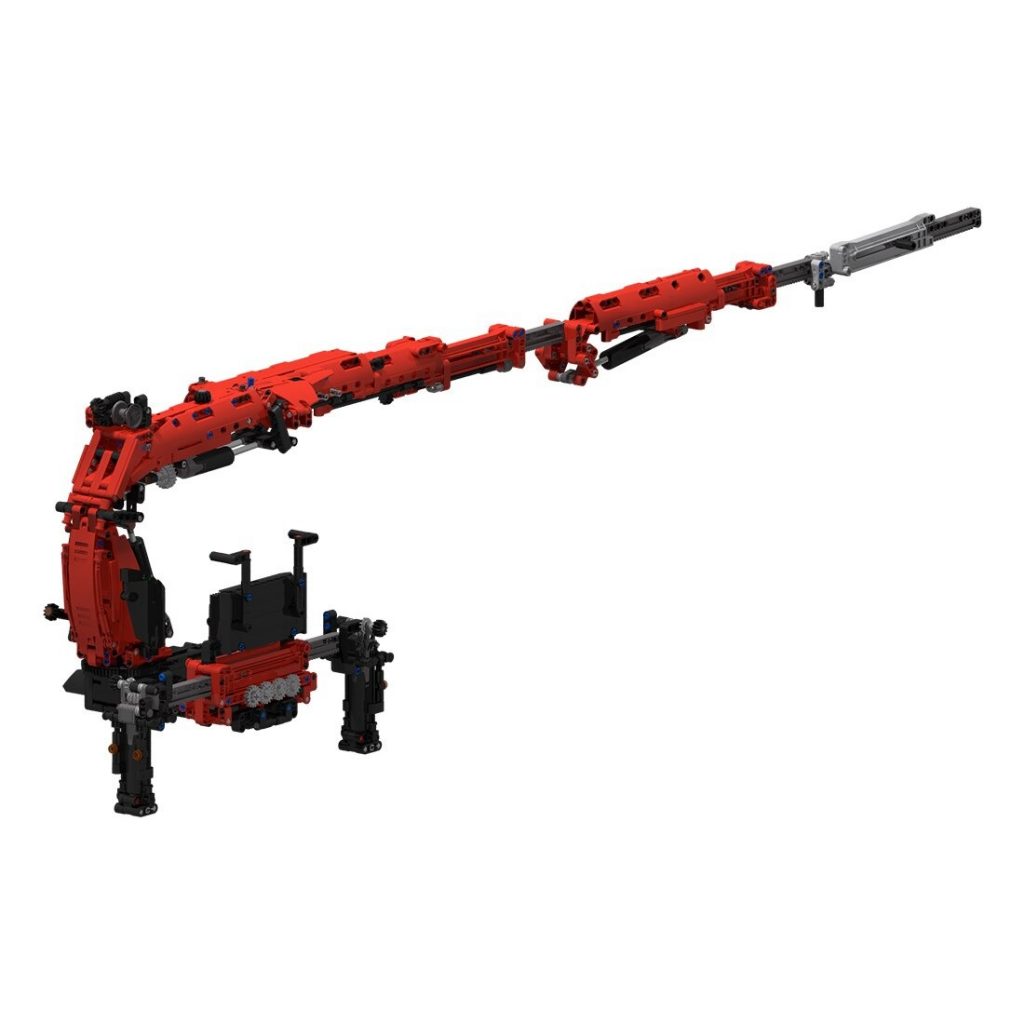 MOC-101513 Large Knuckle Boom Crane With 1261PCS