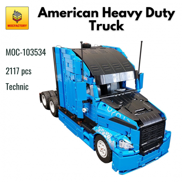 MOC 103534 Technic American Heavy Duty Truck MOC FACTORY - MOULD KING