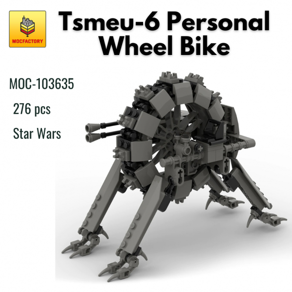 MOC 103635 Star Wars Tsmeu 6 Personal Wheel Bike MOC FACTORY - MOULD KING