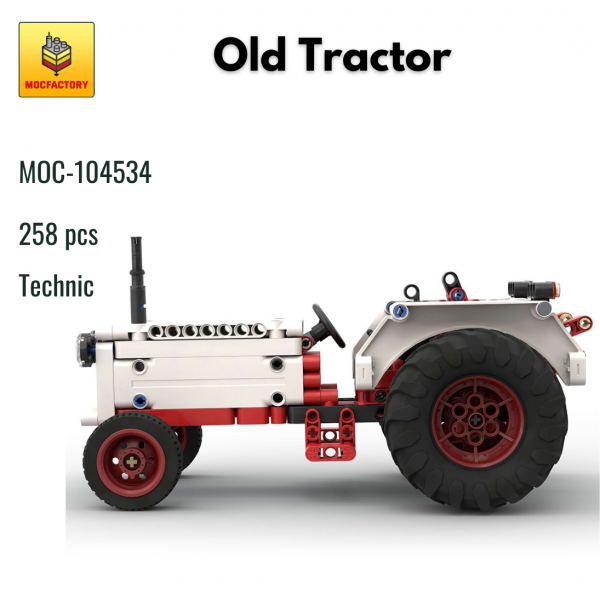 MOC 104534 Technic Old Tractor MOC FACTORY - MOULD KING