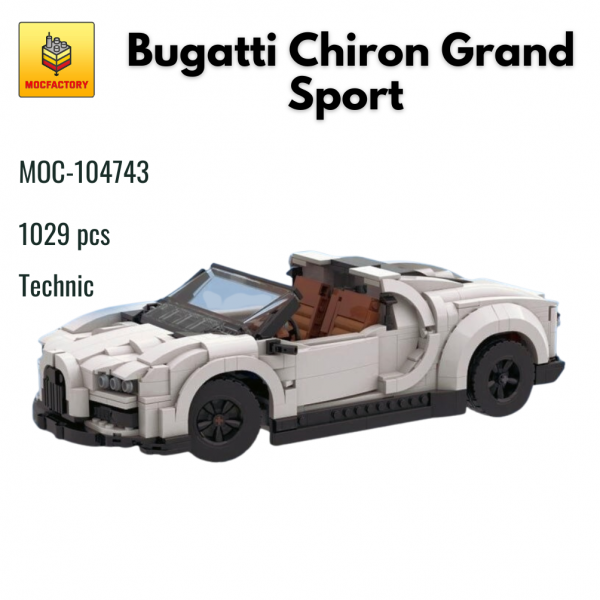 MOC 104743 Technic Bugatti Chiron Grand Sport MOC FACTORY - MOULD KING