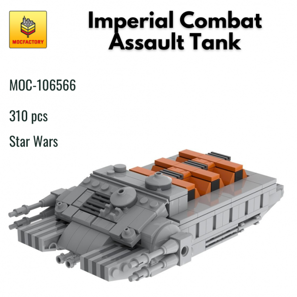 MOC 106566 Star Wars Imperial Combat Assault Tank MOC FACTORY - MOULD KING