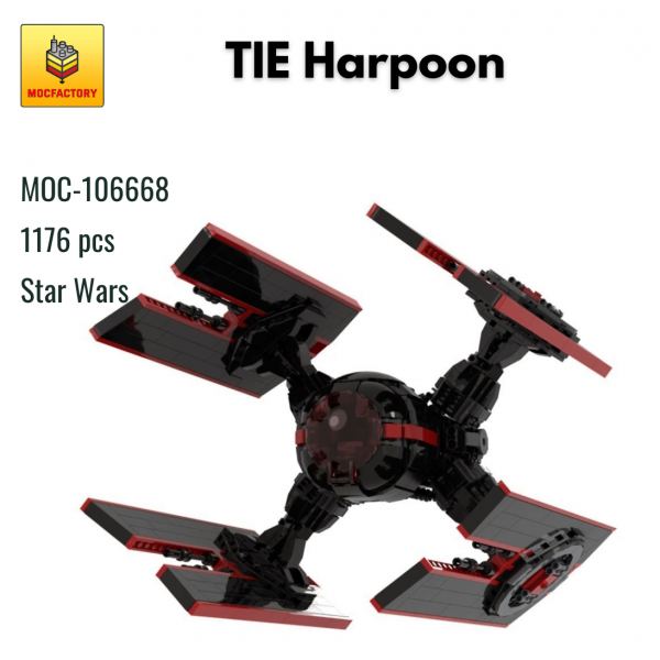 MOC 106668 Star Wars TIE Harpoon TIEhp fo MOC FACTORY - MOULD KING