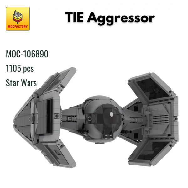 MOC 106890 Star Wars TIE Aggressor TIEag MOC FACTORY - MOULD KING