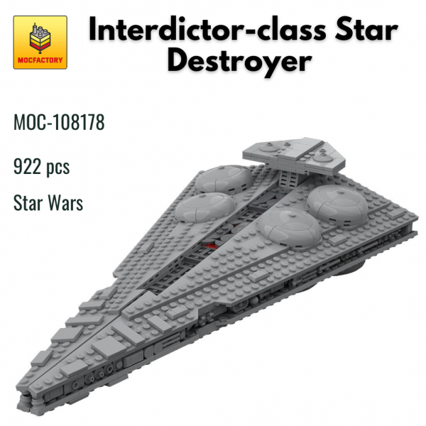 MOC 108178 Star Wars Interdictor class Star Destroyer MOC FACTORY - MOULD KING