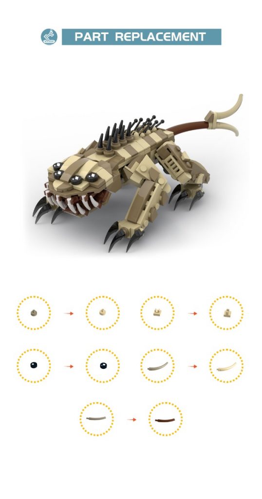 MOC-114029 Nexu Beast – From Petranaki / Geonosian Arena With 346 Pieces