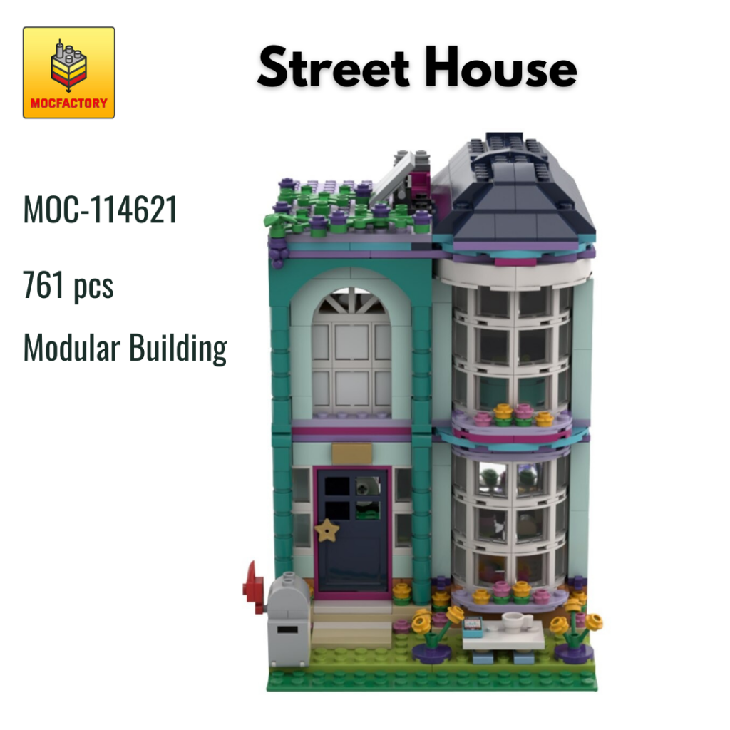 MOC-114621 Street House Street View 761PCS 