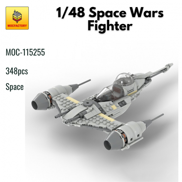 MOC 115255 Space 148 Space Wars Fighter MOC FACTORY - MOULD KING