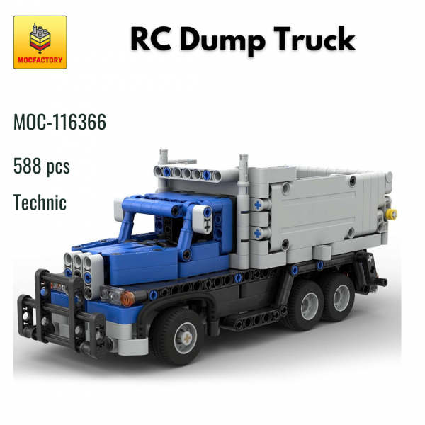 MOC 116366 Technic RC Dump Truck MOC FACTORY 2 - MOULD KING