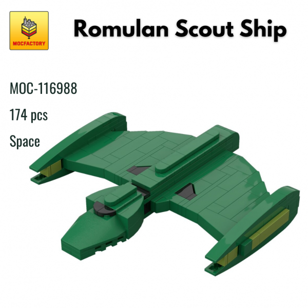 MOC 116988 Space Romulan Scout Ship MOC FACTORY - MOULD KING