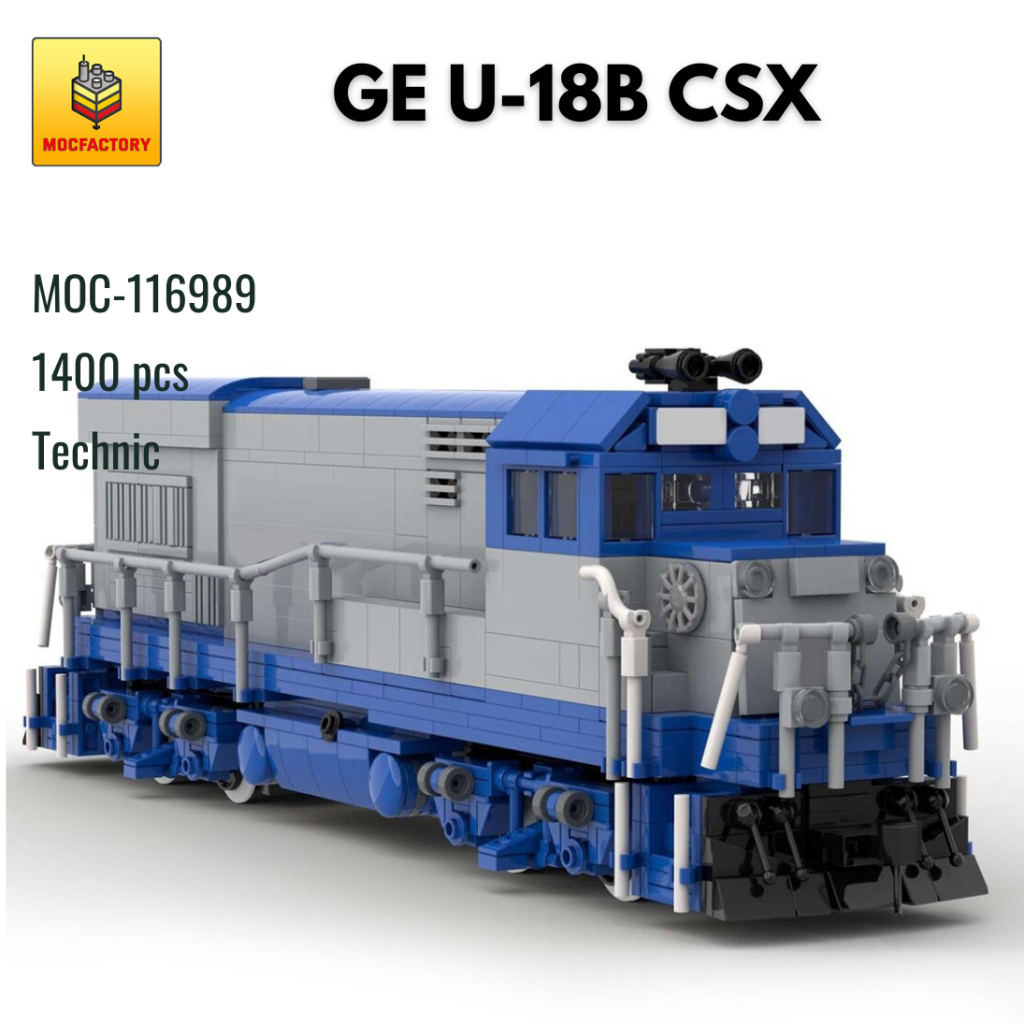 MOC-116989 GE U-18B CSX With 1400 Pieces