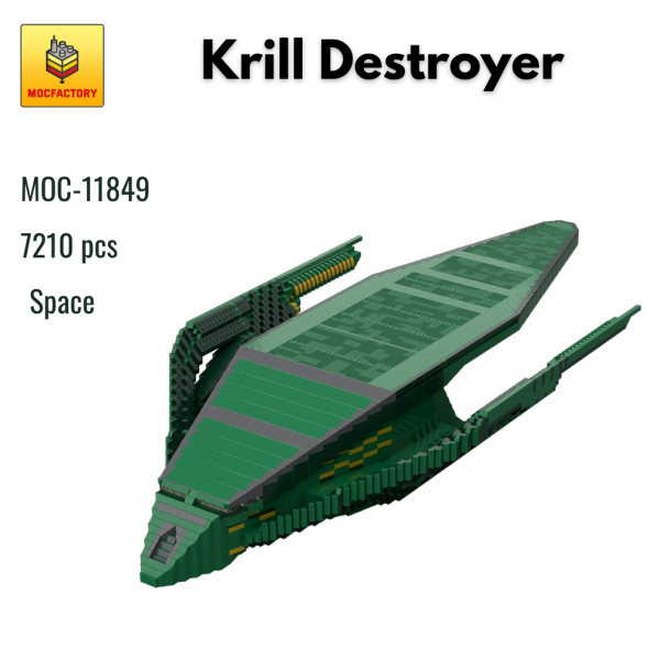 MOC 11849 Space Krill Destroyer MOC FACTORY - MOULD KING