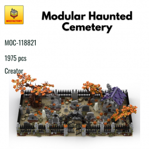 MOC 118821 Creator Modular Haunted Cemetery MOC FACTORY - MOULD KING