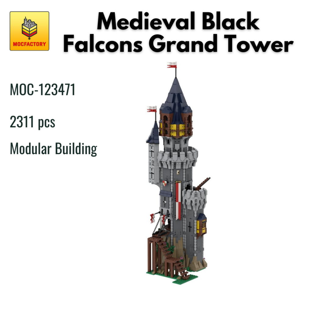 MOC-123471 Medieval Black Falcons Grand Tower With 2311PCS 