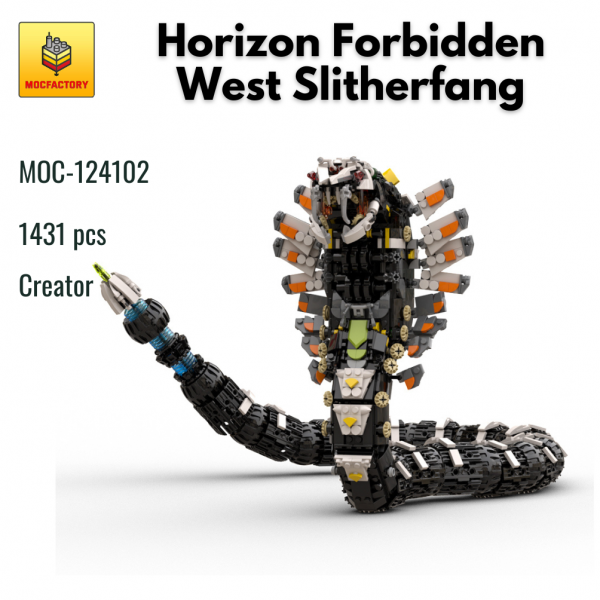 MOC 124102 Creator Horizon Forbidden West Slitherfang MOC FACTORY - MOULD KING