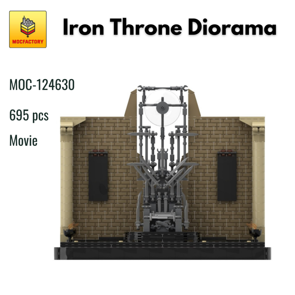 MOC-124630 Iron Throne Diorama With 695 Pieces
