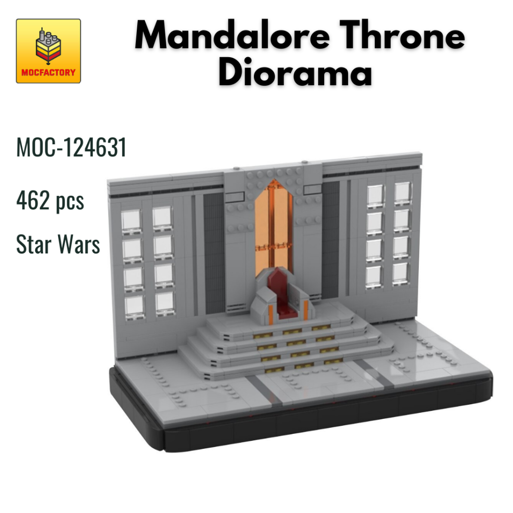 MOC-124631 Mandalore Throne Diorama With 462 Pieces