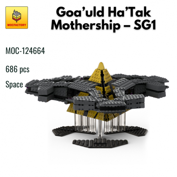 MOC 124664 Space Goauld HaTak Mothership – SG1 MOC FACTORY - MOULD KING
