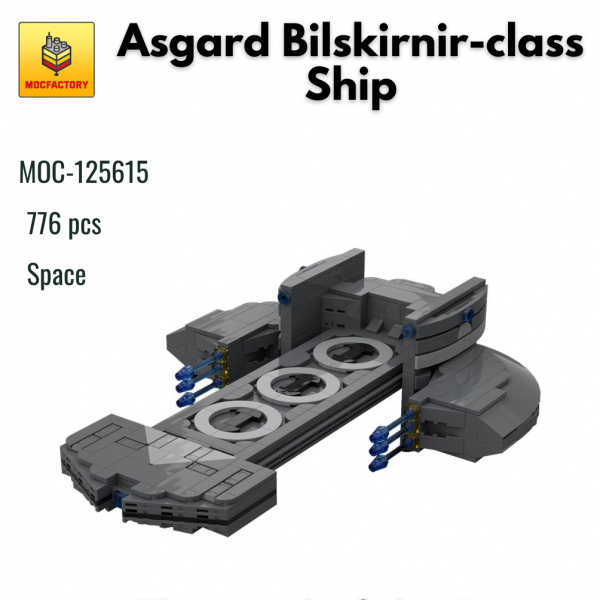 MOC 125615 Space Asgard Bilskirnir class Ship MOC FACTORY - MOULD KING
