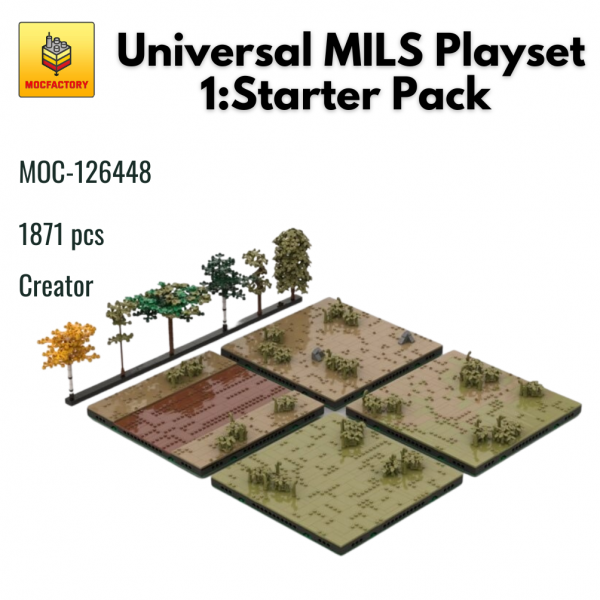 MOC 126448 Creator Universal MILS Playset 1Starter Pack MOC FACTORY - MOULD KING