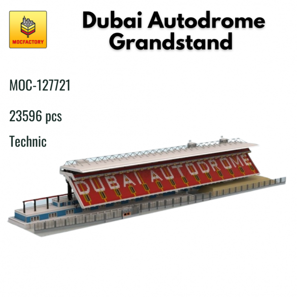 MOC 127721 Technic Dubai Autodrome Grandstand MOC FACTORY - MOULD KING