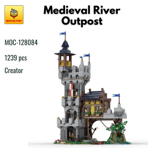 MOC 128084 Medieval River Outpost - MOULD KING