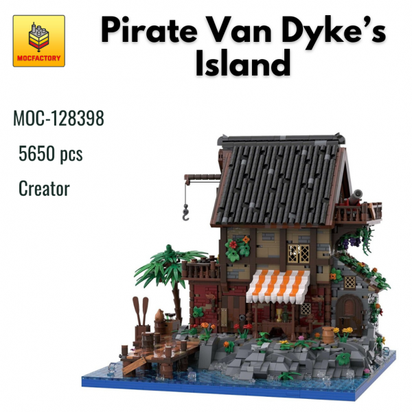 MOC 128398 Creator Pirate Van Dykes Island Compact Version MOC FACTORY - MOULD KING