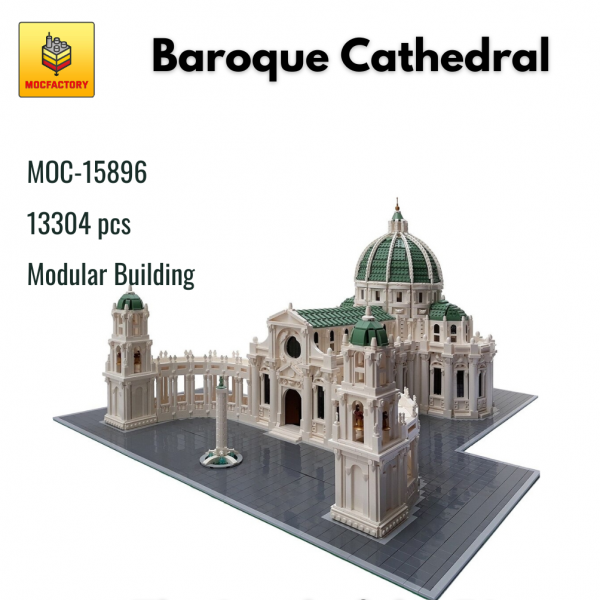MOC 15896 Modular Building Baroque Cathedral MOC FACTORY - MOULD KING
