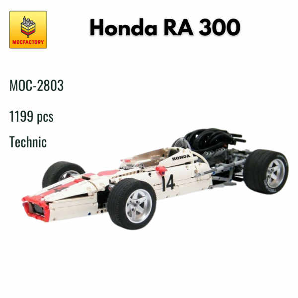 MOC 2803 Technic Honda RA 300 MOC FACTORY - MOULD KING