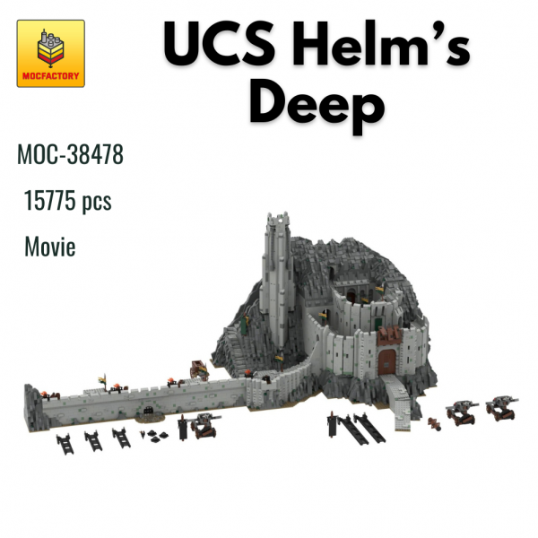 MOC 38478 Movie UCS Helms Deep MOC FACTORY - MOULD KING