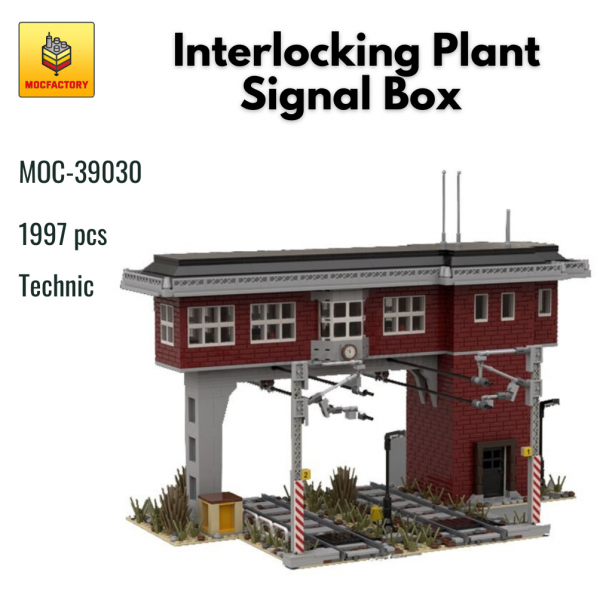 MOC 39030 Technic Interlocking Plant Signal Box MOC FACTORY - MOULD KING