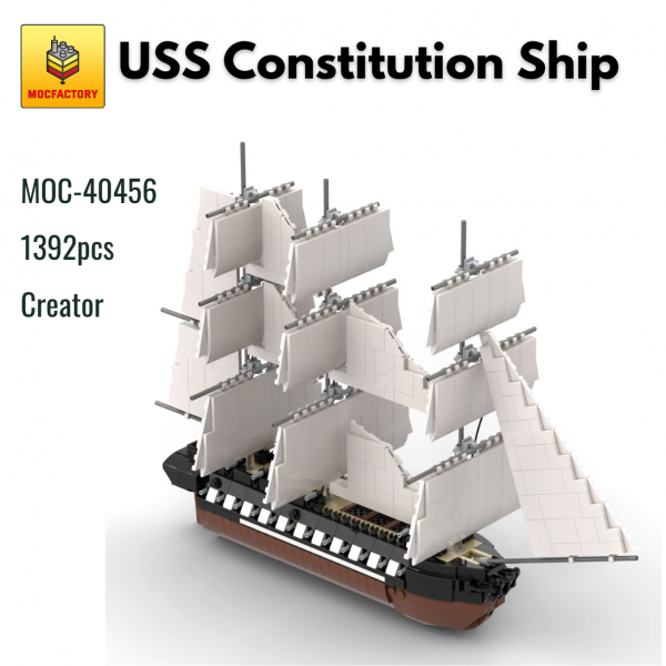 MOC 40456 USS Constitution Ship - MOULD KING