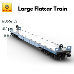 MOC 52155 Technic Large Flatcar Train MOC FACTORY - MOULD KING